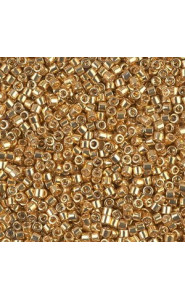 Miyuki delica beads 10/0 - Galvanized yellow gold dyed DBM-410